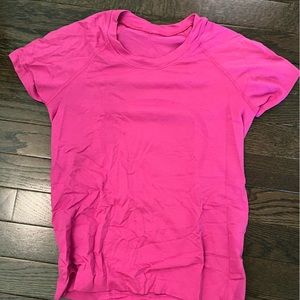 lululemon swiftly tech 2.0 racer length sonic pink size 4
